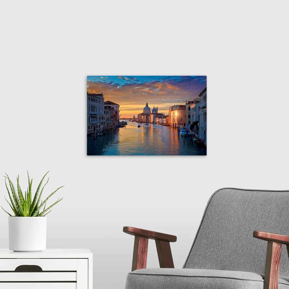 A modern room featuring Grand Canal, Venice