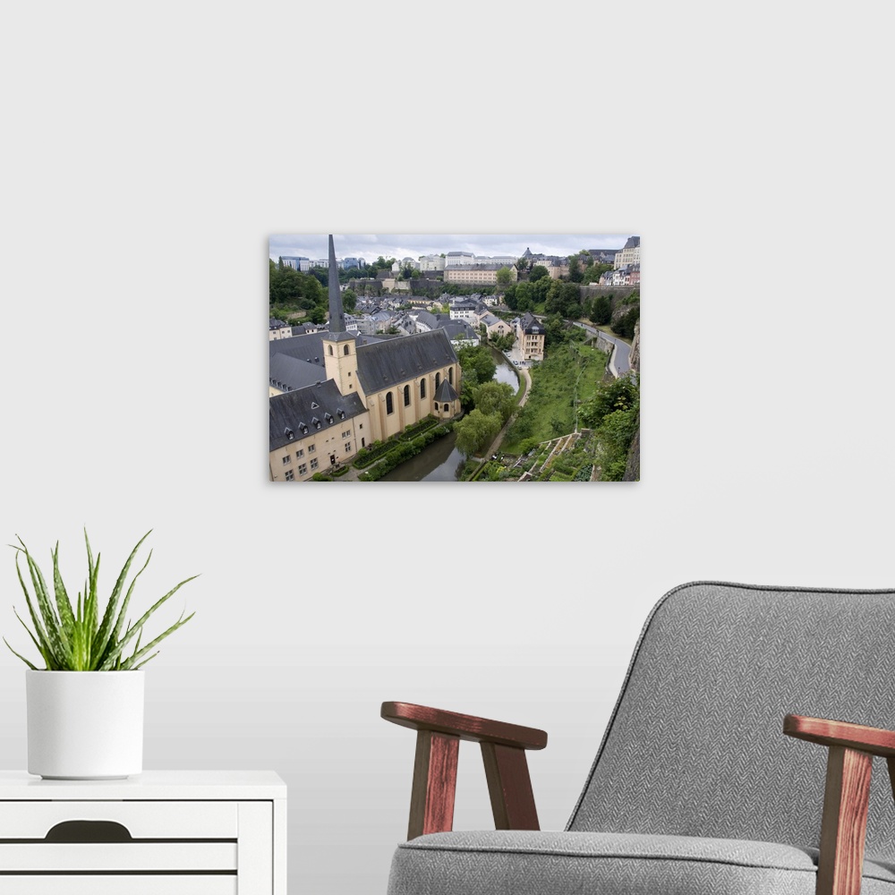 A modern room featuring Luxembourg City, Luxembourg