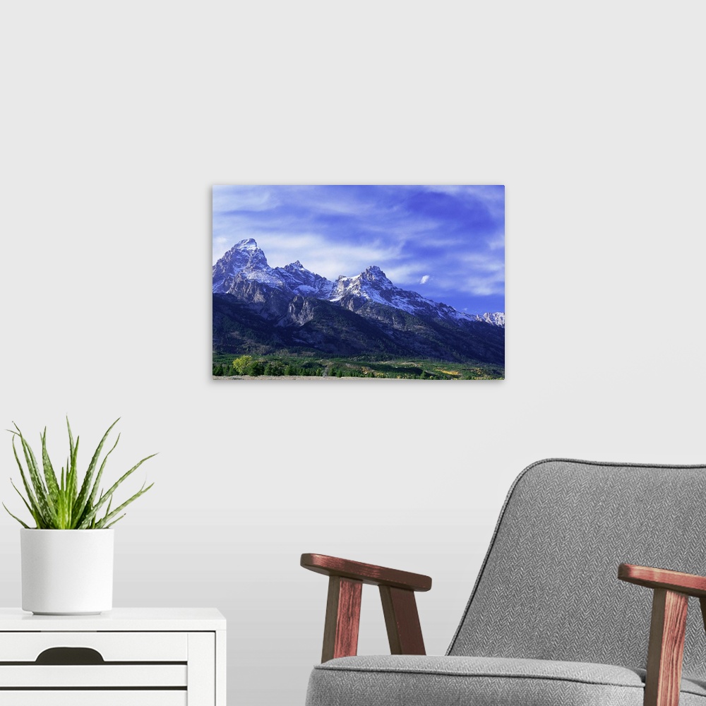 A modern room featuring Mountain range ,Grand Teton National Park ,Wyoming