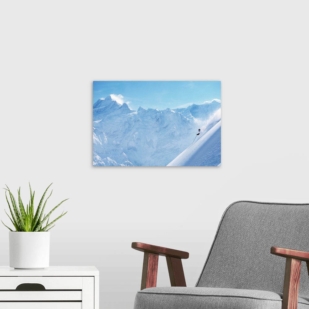 A modern room featuring Alps, Jungfrau Region, Switzerland.
