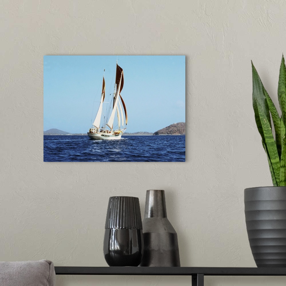 A modern room featuring Sailing