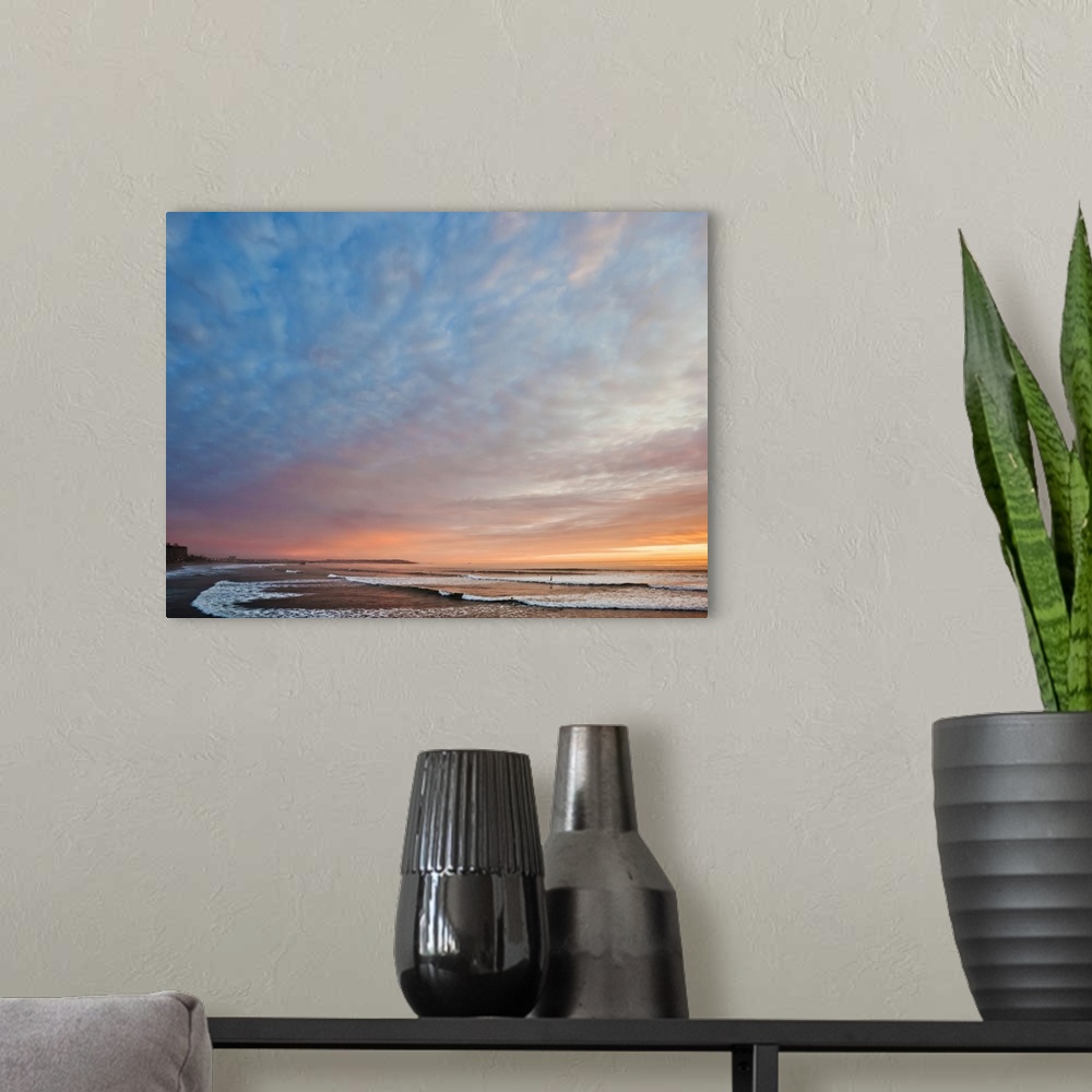 A modern room featuring Surfers off Pacific Beach, San Diego.