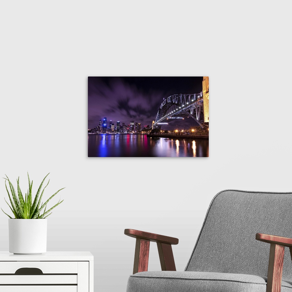 A modern room featuring Sydney Harbour Bridge, Australia