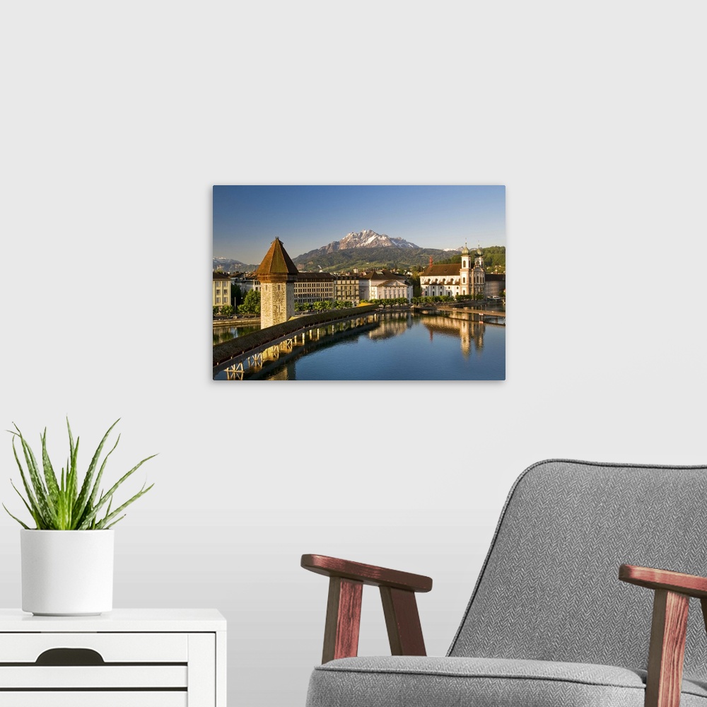 A modern room featuring Lucerne is a city in north-central Switzerland, in the German-speaking portion of that country. L...