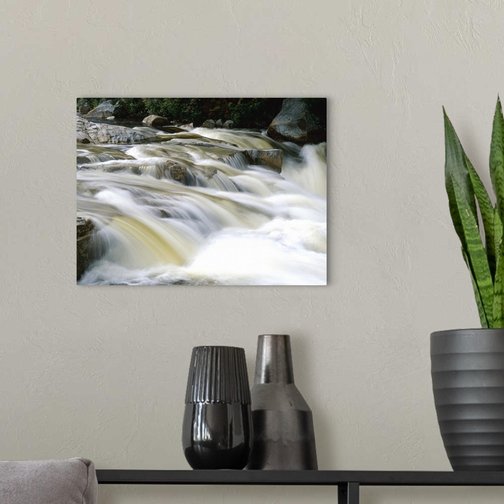 A modern room featuring Waterfalls, Kancamagus Highway, White Mountains, New Hampshire, New England, USA