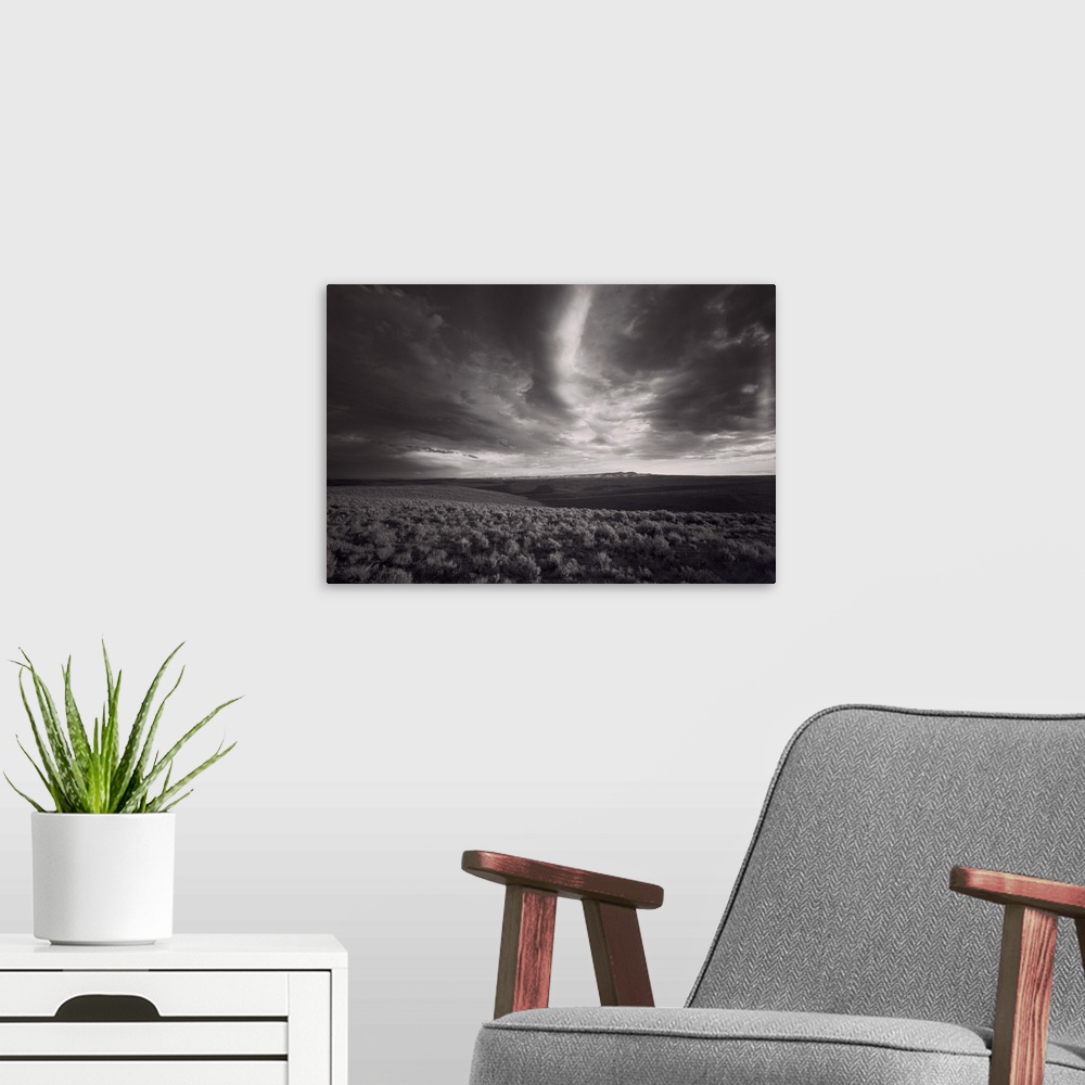 A modern room featuring Capitol Reef Cloudscape