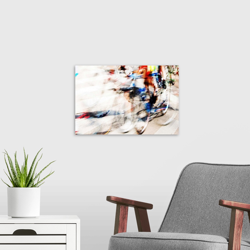 A modern room featuring Cyclists B