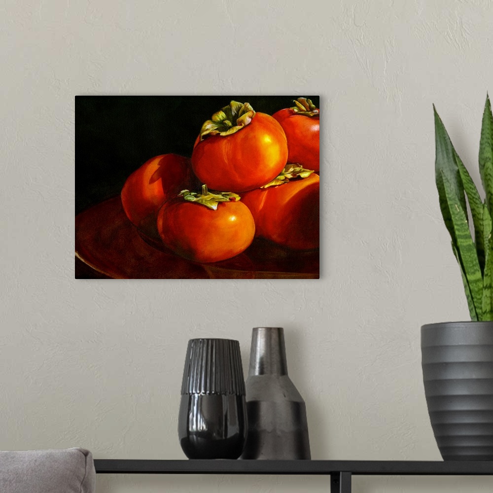 A modern room featuring Five Persimmons