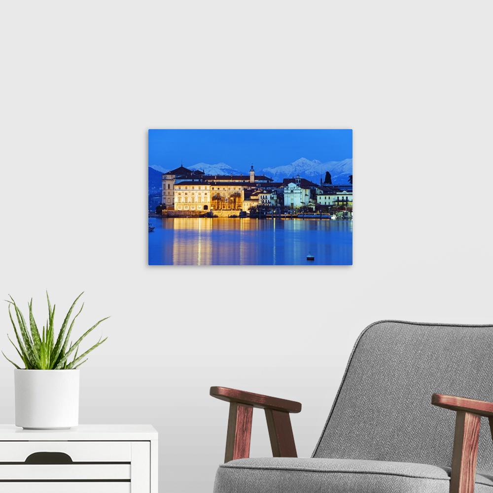 A modern room featuring Europe, Italy, Lombardy, Lakes District, Isola Bella, Borromean Islands on Lake Maggiore, chateaux.