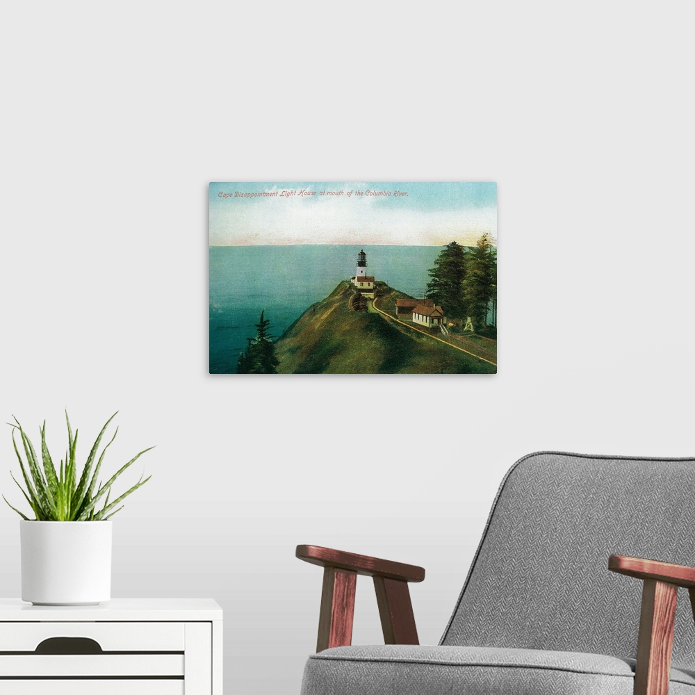 A modern room featuring Cape Disappointment Light House, Columbia River, OR