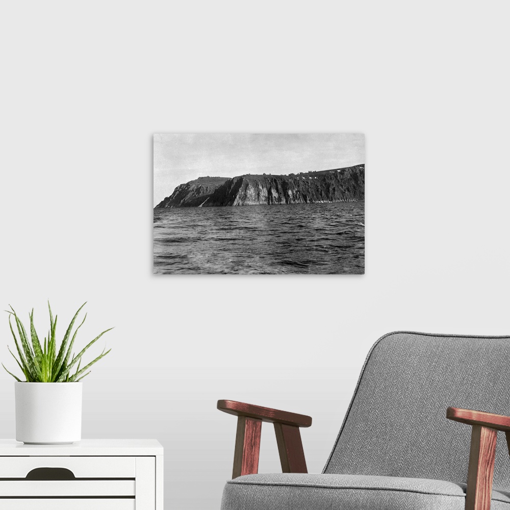 A modern room featuring View of King's Island, Alaska