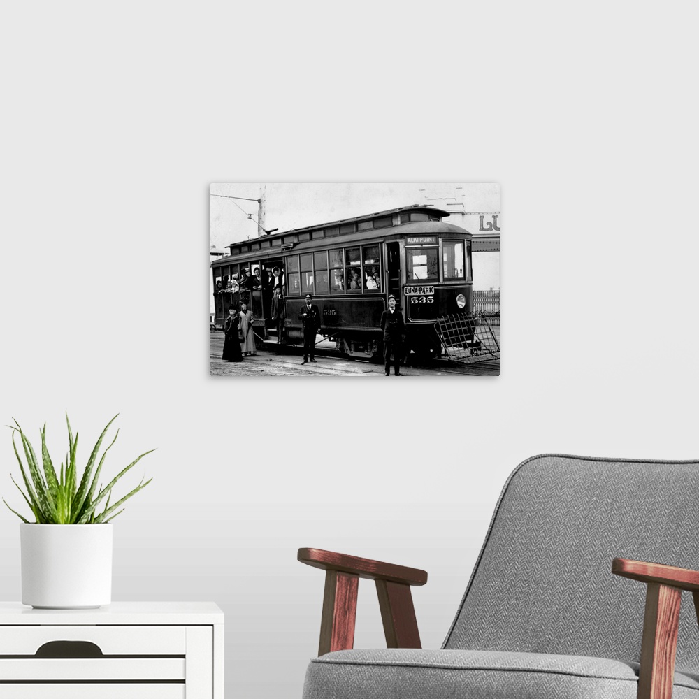 A modern room featuring West Seattle and Luna Park Trolley, Seattle, WA