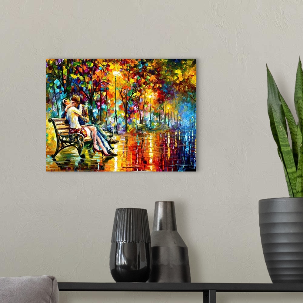 Large Oil Painting On Canvas Modern Wall Art Painting For Home Decor  Original Art - Light of Passion