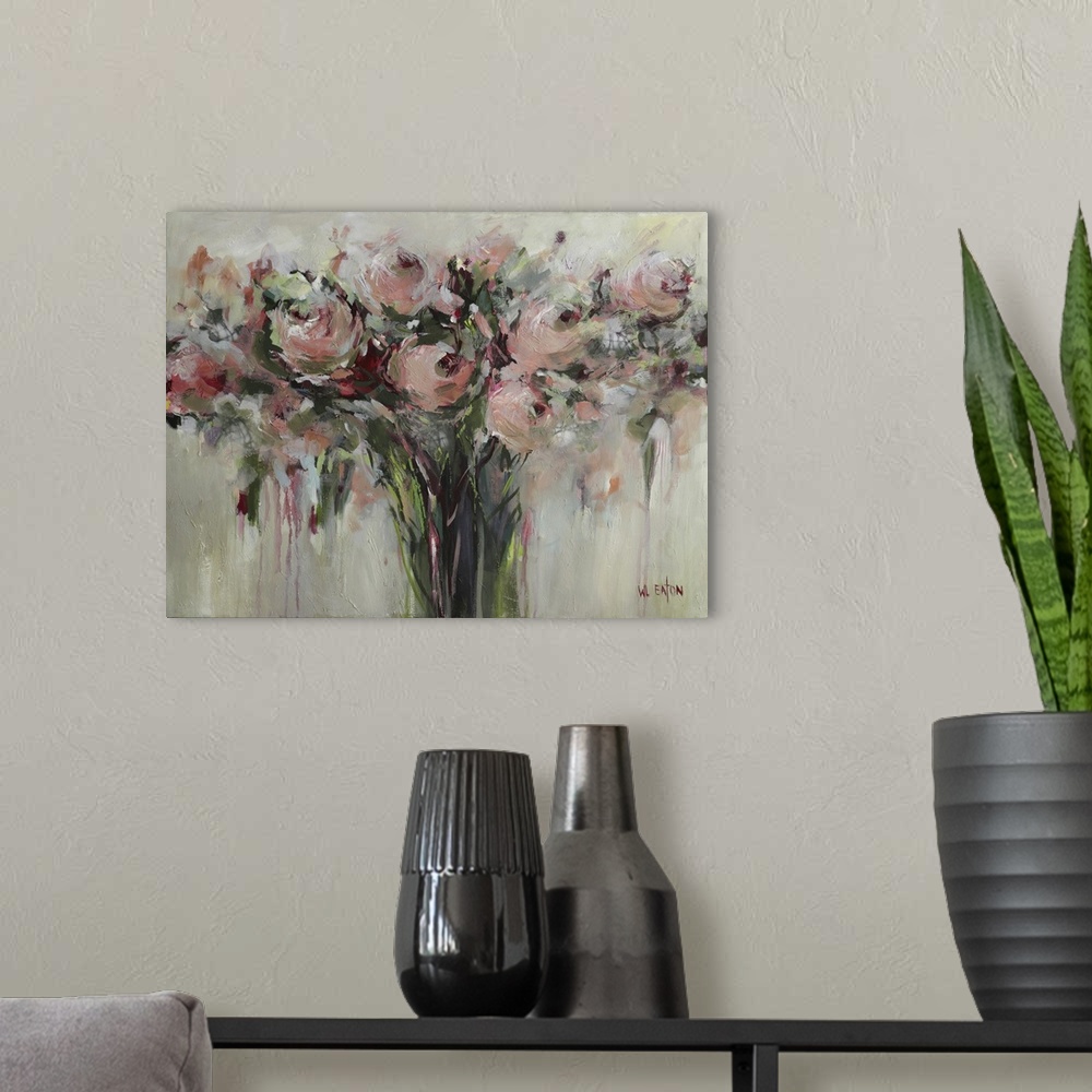 Pink Roses Wall Art, Canvas Prints, Framed Prints, Wall Peels | Great ...