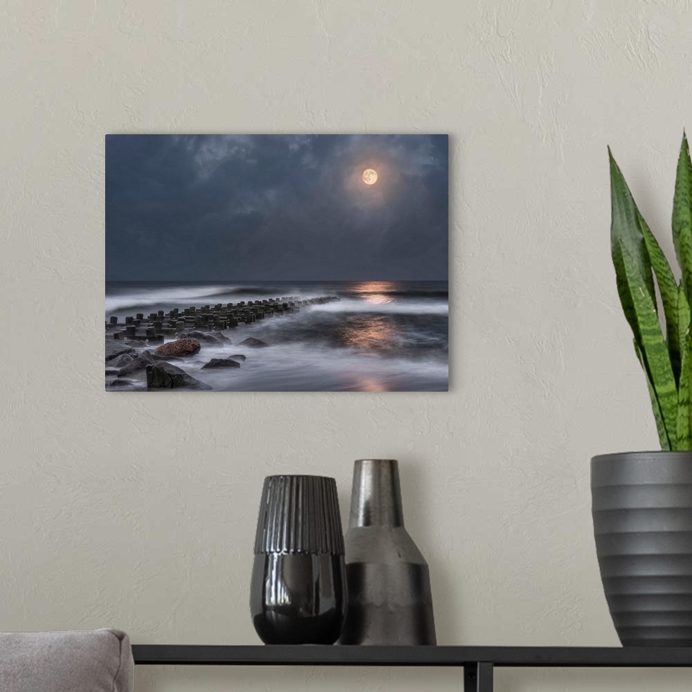 A modern room featuring Atlantic Moonscape 1