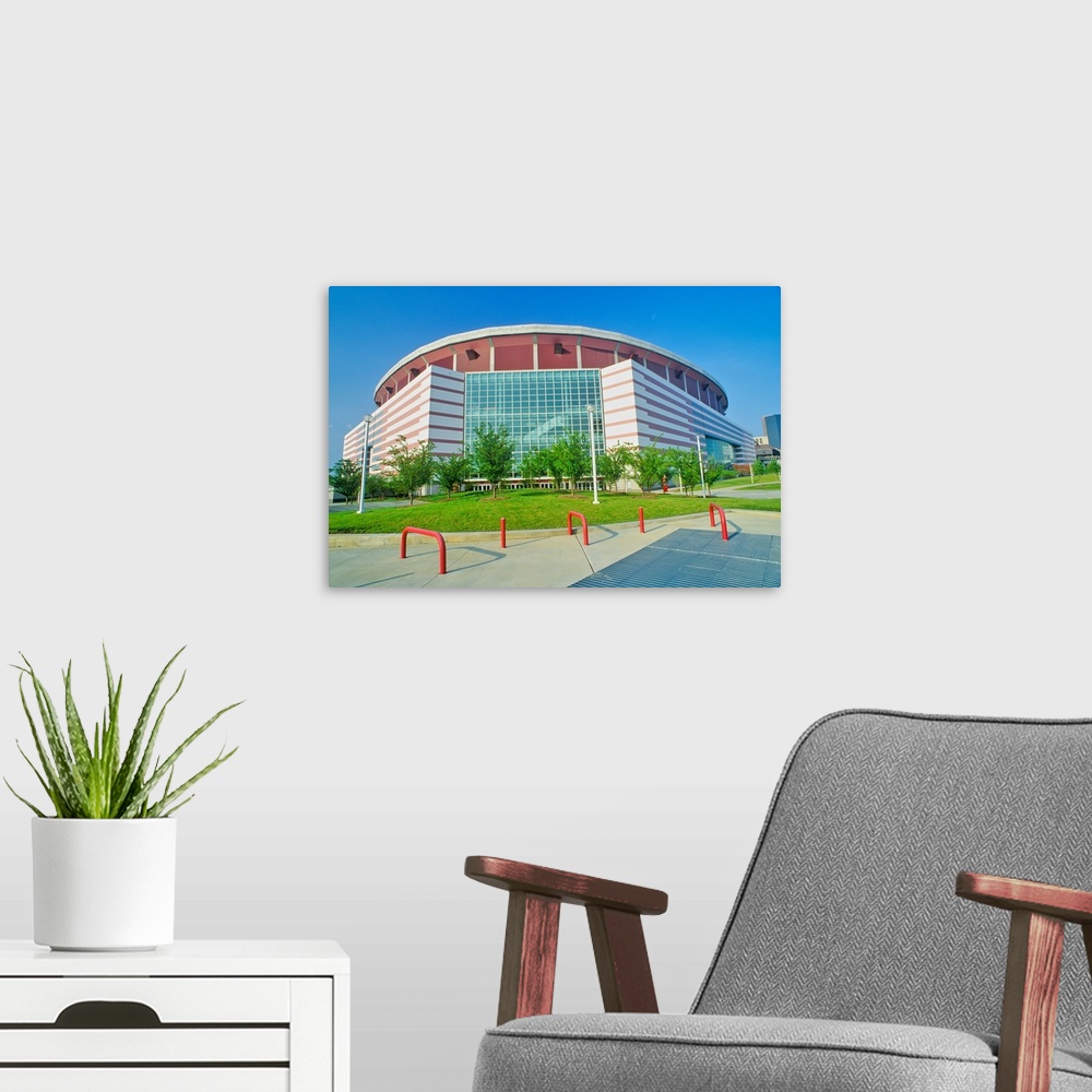 A modern room featuring Georgia Dome, one of the largest multi-purpose sports and entertainment complexes in the United S...