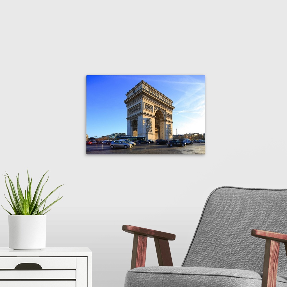 A modern room featuring Arc de Triomphe, Paris, France