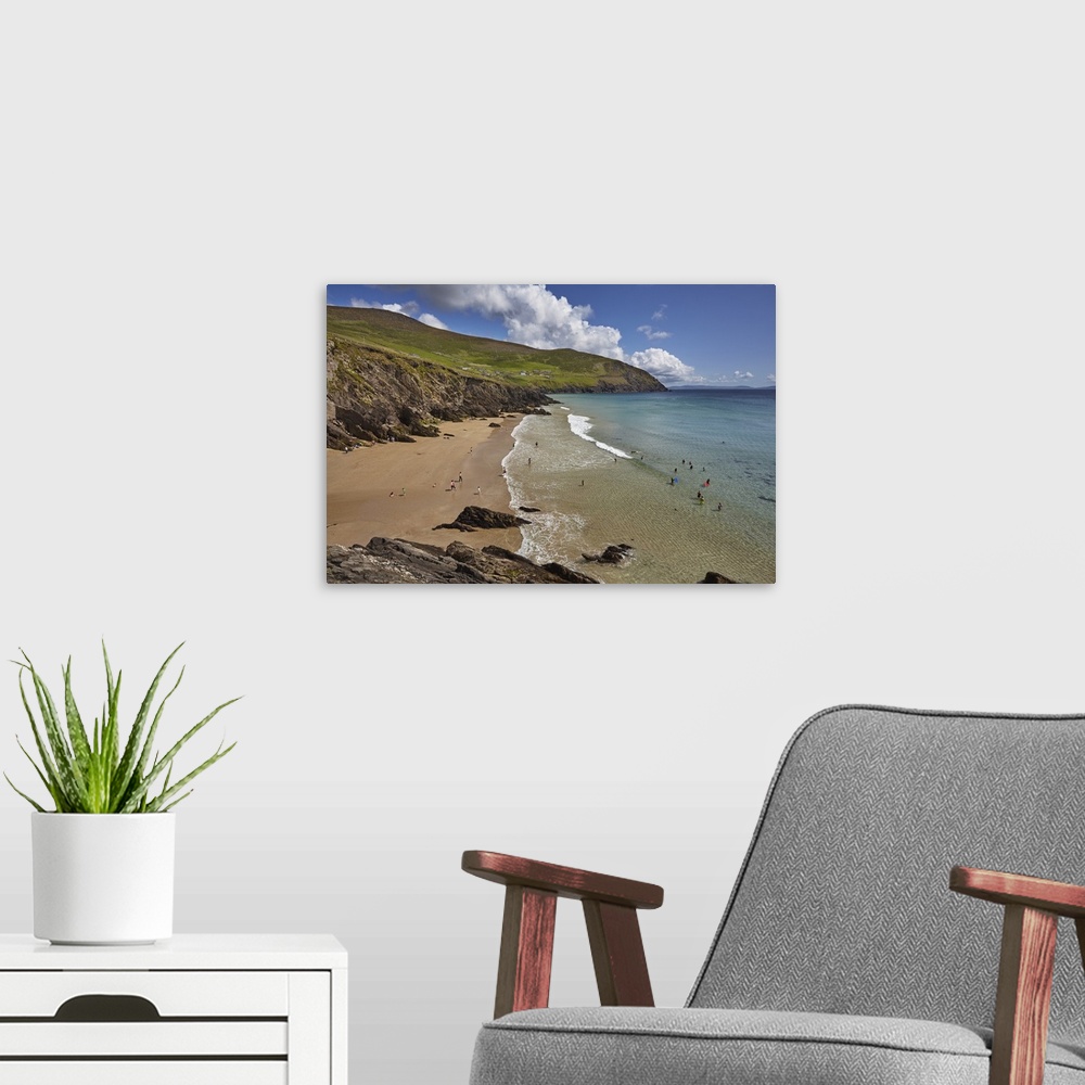 A modern room featuring Beach on Dunmore Head, at the western end of the Dingle Peninsula, County Kerry, Munster, Republi...