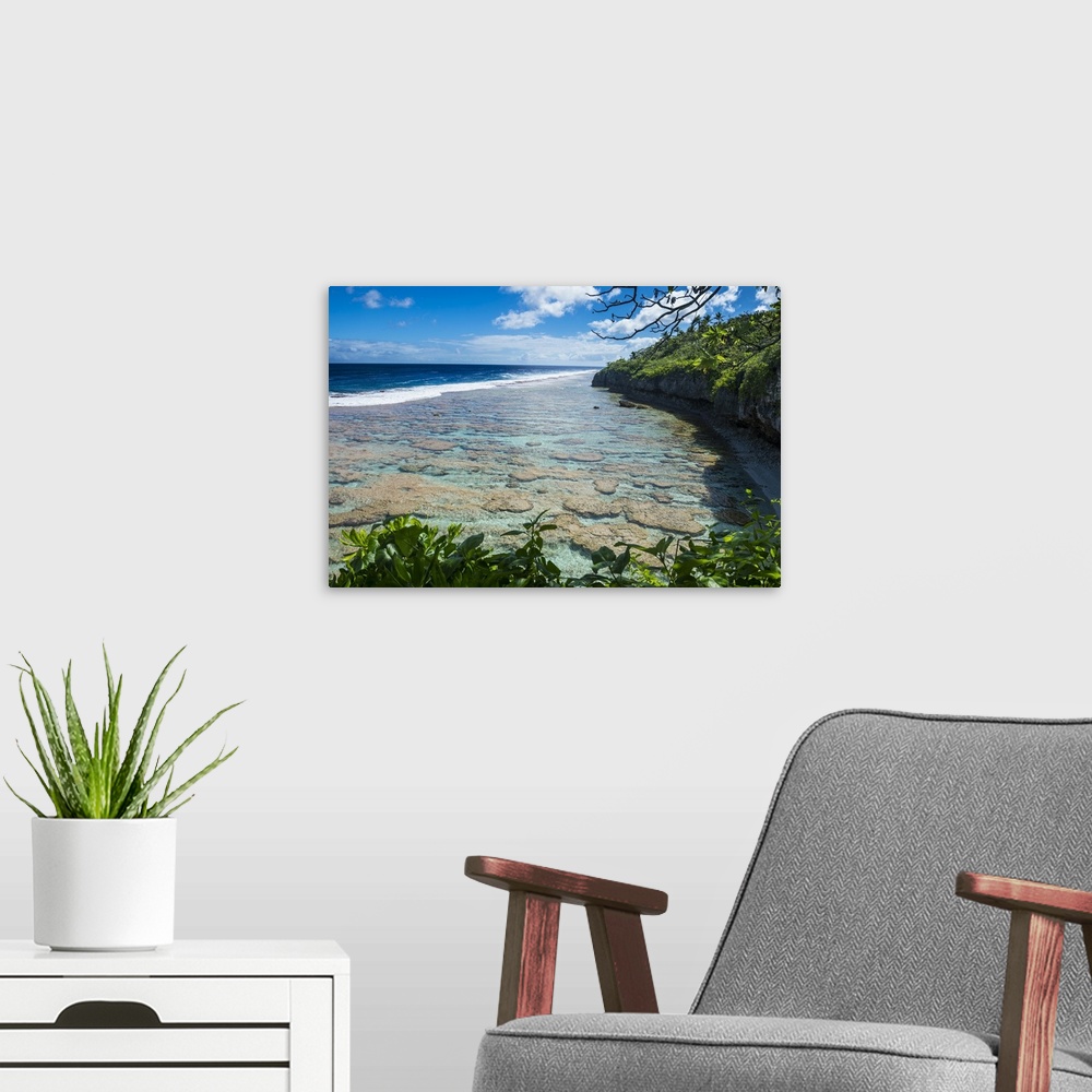A modern room featuring Beautiful low tide pools, Niue