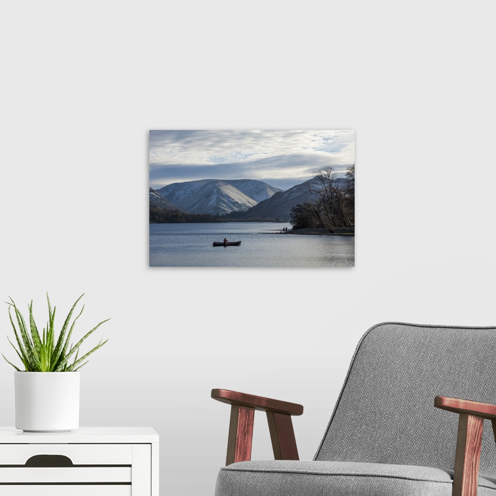 A modern room featuring Canoeists, Ullswater, Lake District National Park, Cumbria, England