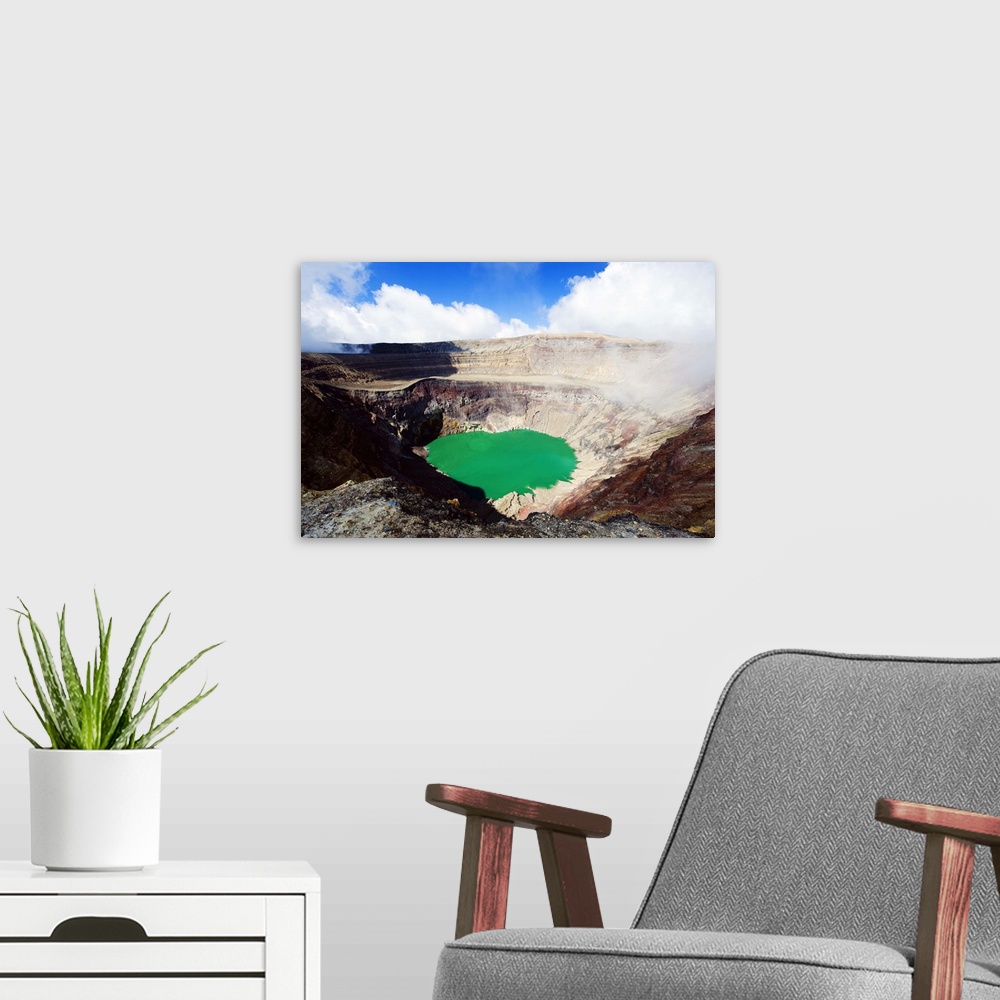 A modern room featuring Crater lake of Volcan Santa Ana, 2365m, Parque Nacional Los Volcanes, El Salvador