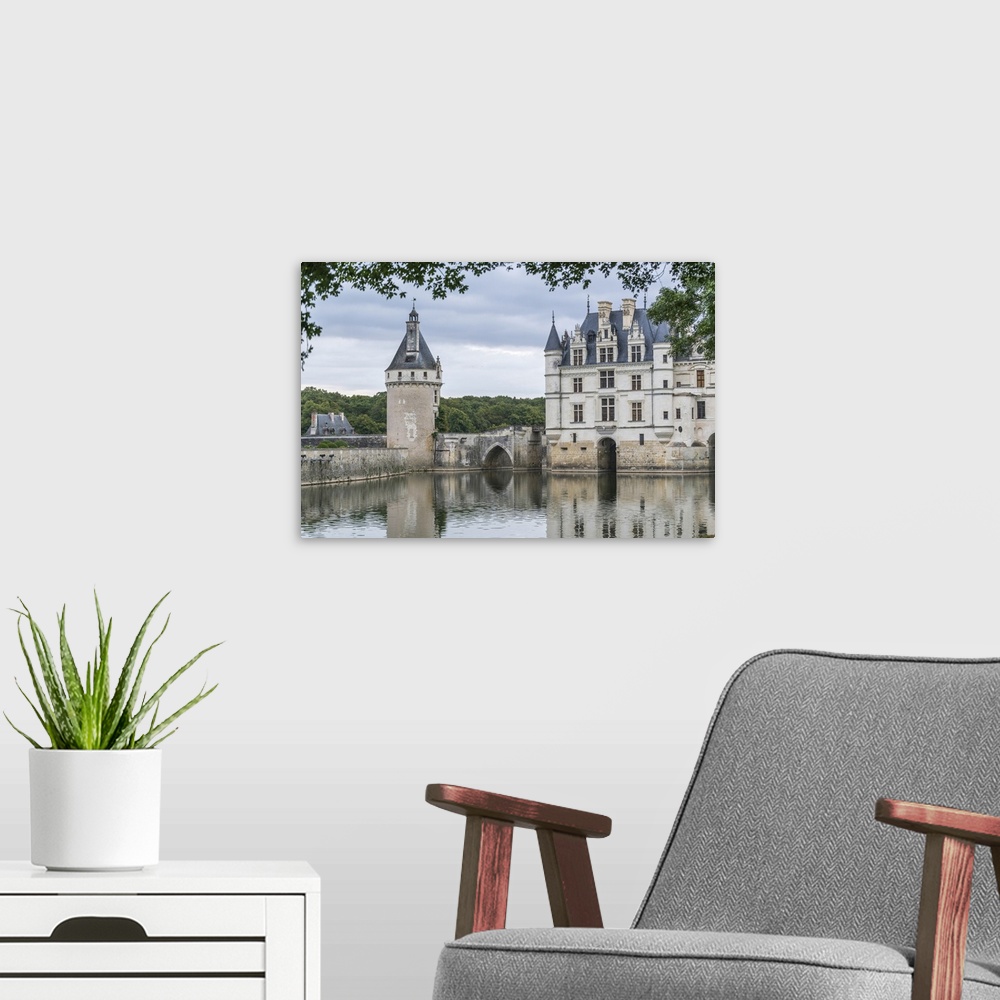 A modern room featuring Detail of Chenonceau castle, Chenonceaux, Indre-et-Loire, Centre, France