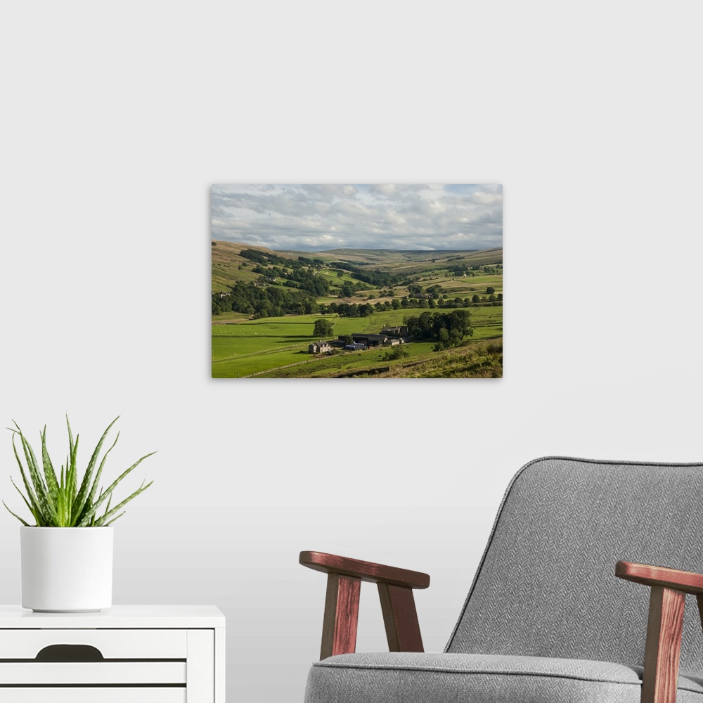 A modern room featuring Farming country, Lower Pennines, Northumberland, England, United Kingdom, Europe
