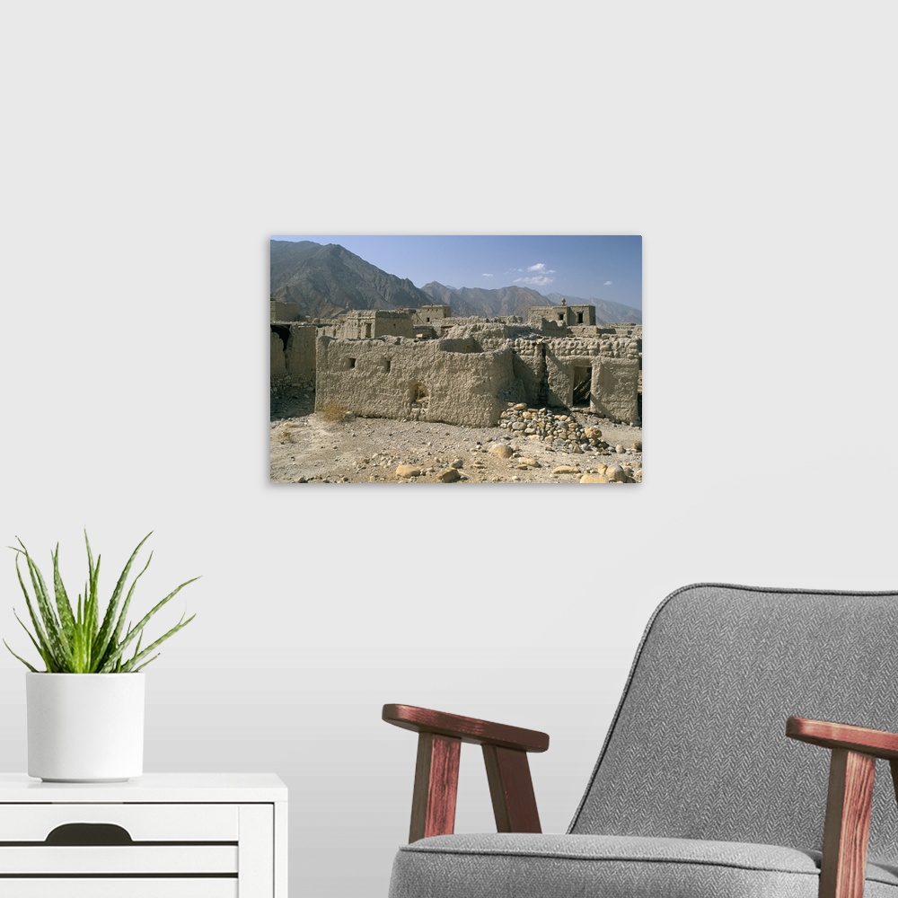 A modern room featuring Ghost town of Izki, near Nizwa, Sultanate of Oman, Middle East