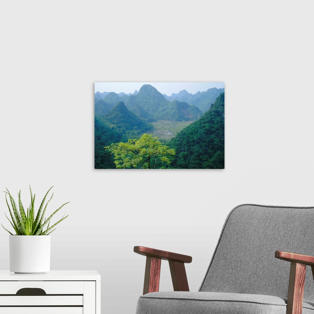 A modern room featuring Hoang Son Mountains, Vietnam