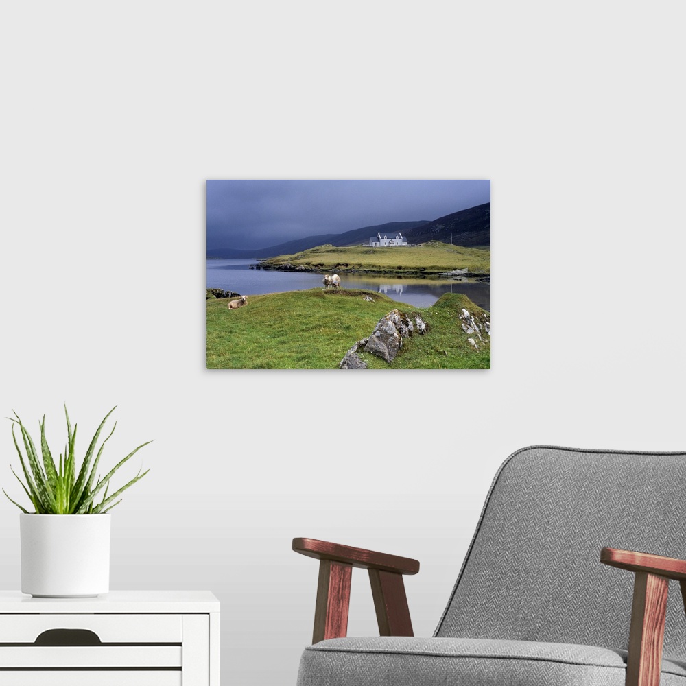 A modern room featuring Hogaland, Whiteness, Mainland, Shetland Islands, Scotland, United Kingdom