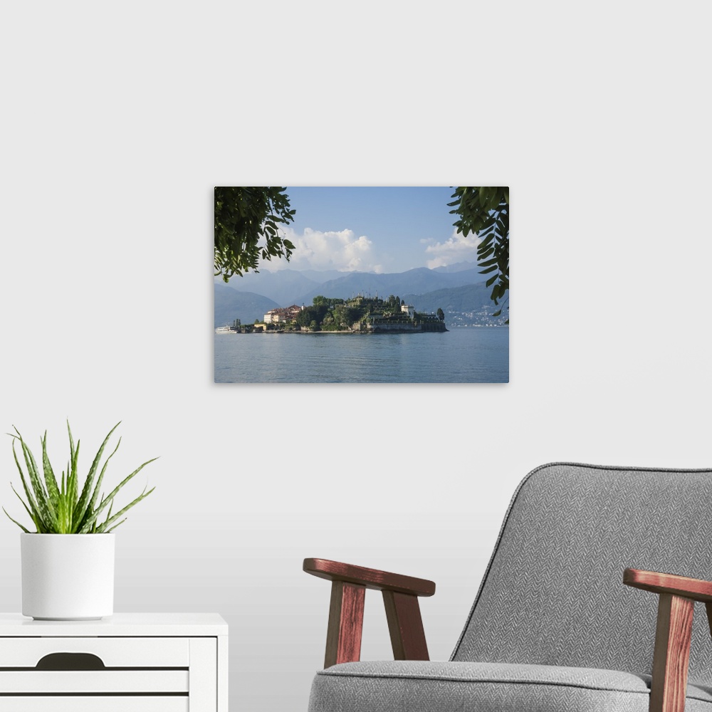 A modern room featuring Isola Bella, Borromean Islands, Lake Maggiore, Italian Lakes, Piedmont, Italy, Europe