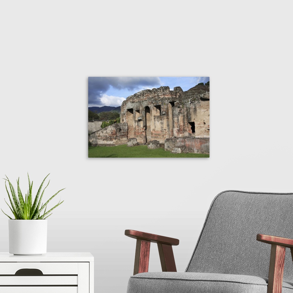 A modern room featuring Las Capuchinas, Convent Ruins, Antigua, Guatemala