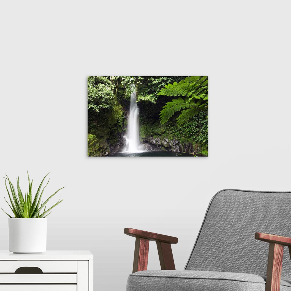 A modern room featuring Malabsay Waterfall, Mount Isarog National Park, Bicol, Luzon, Philippines