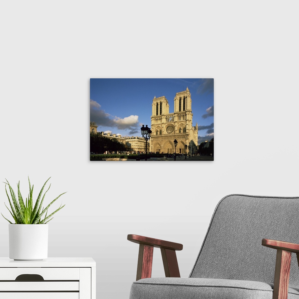 A modern room featuring Notre Dame de Paris, Ile de la Cite, Paris, France, Europe