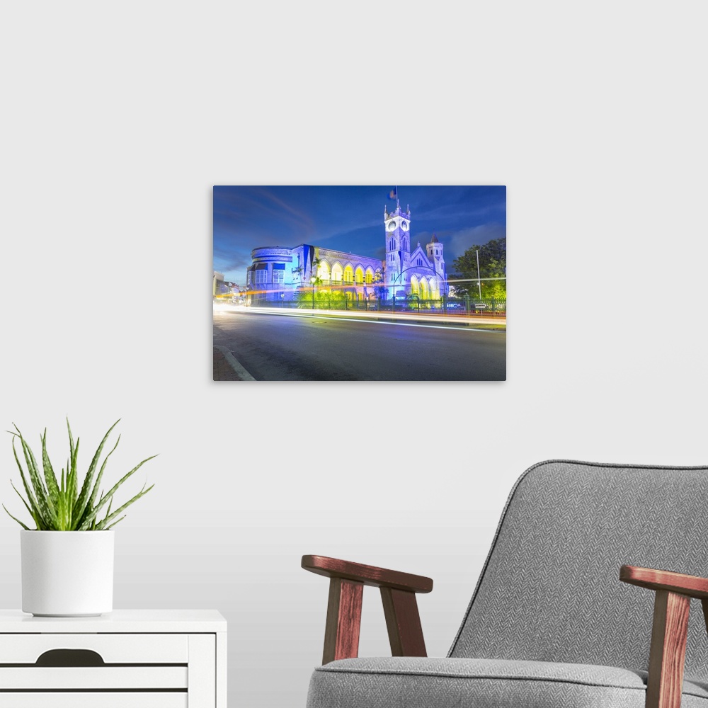 A modern room featuring Parliament Building on Broad Street, Bridgetown, Barbados