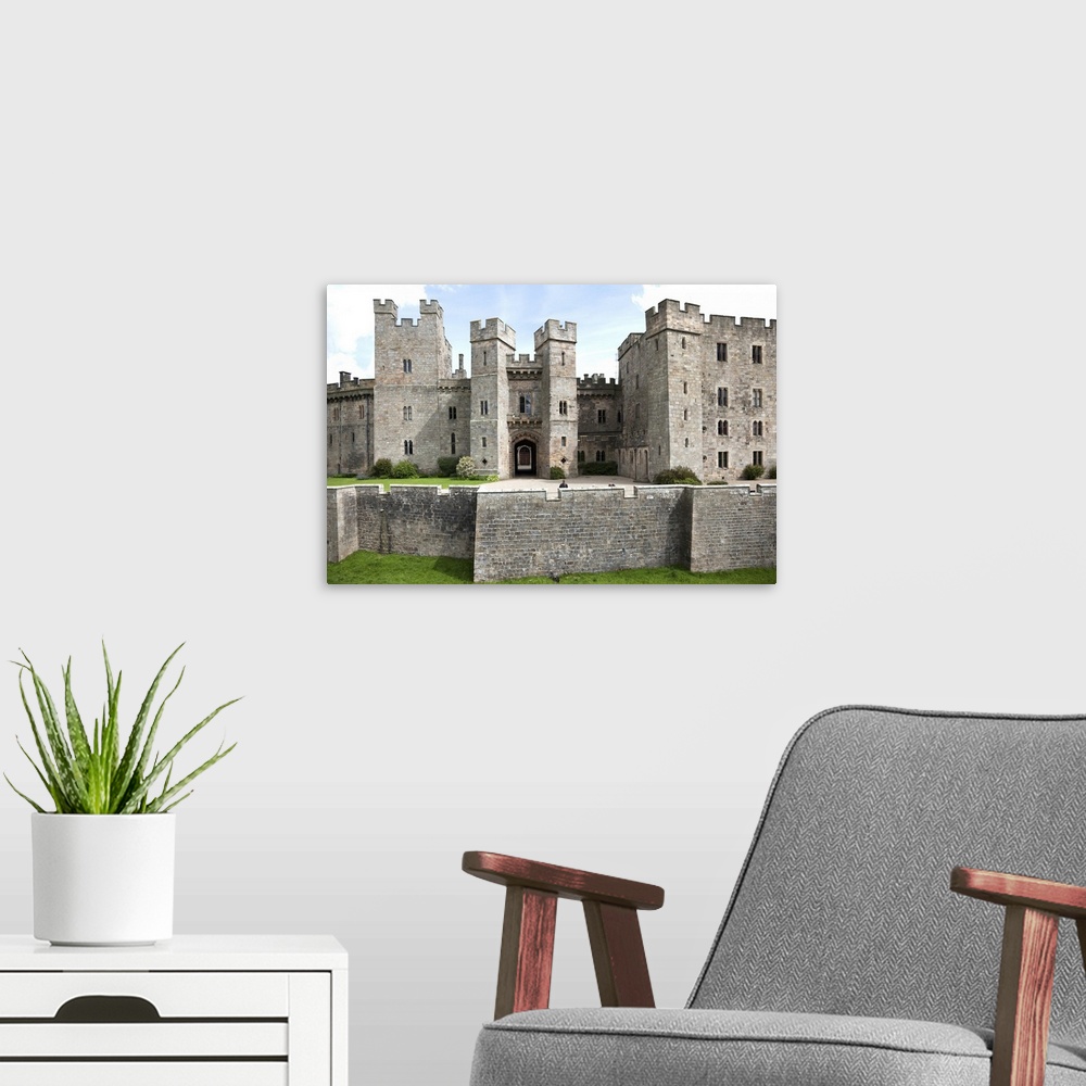 A modern room featuring Raby Castle near Barnard Castle, County Durham, England