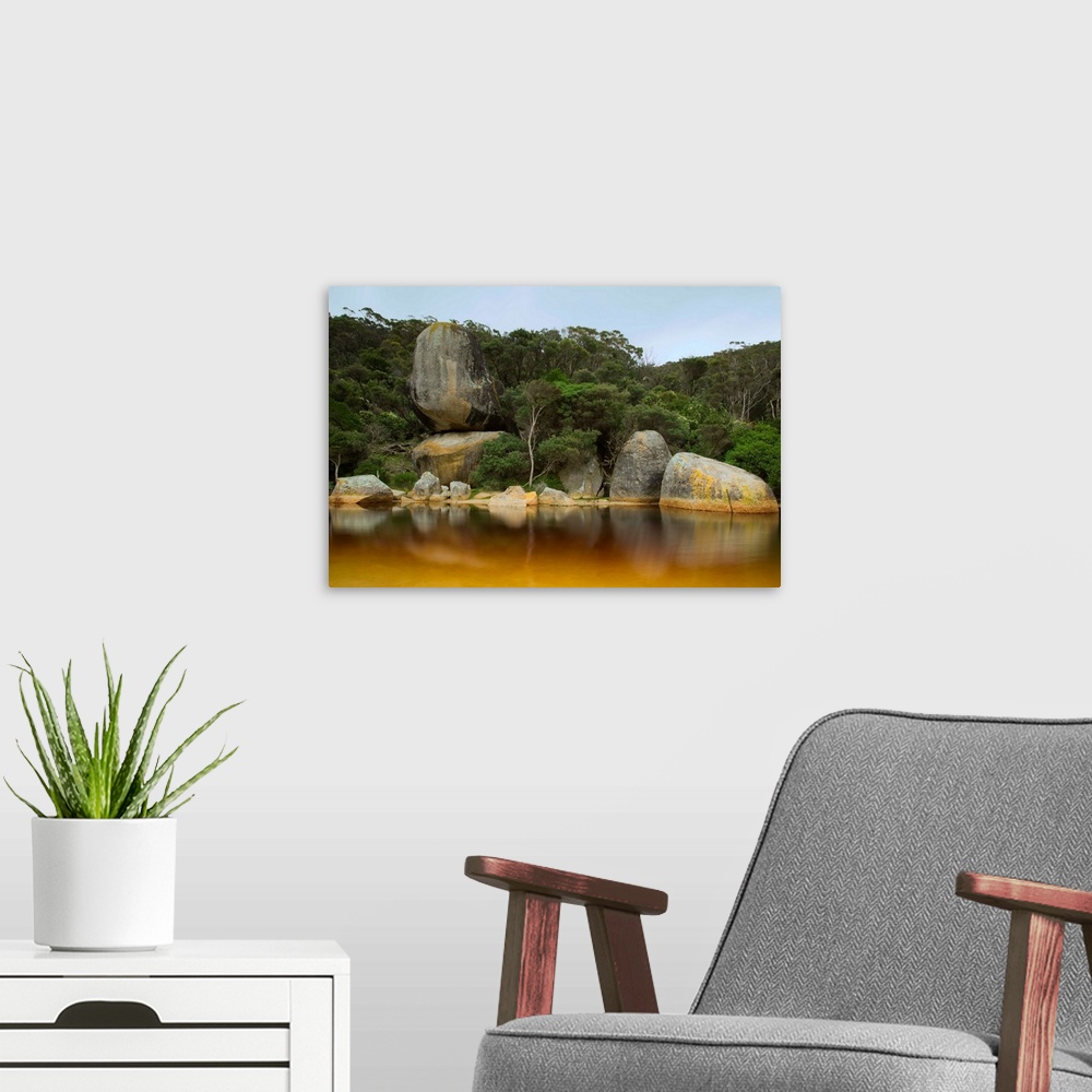 A modern room featuring River, Tidal River, Wilsons Promontory, Victoria, Australia
