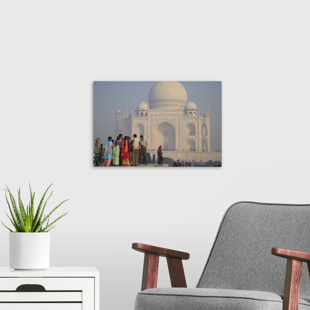 A modern room featuring Taj Mahal, Agra, Uttar Pradesh, India, Asia