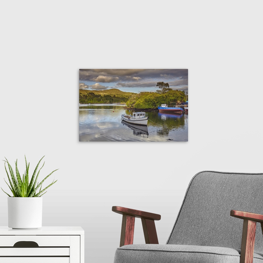 A modern room featuring The harbour at Glengarriff, County Cork, Munster, Republic of Ireland