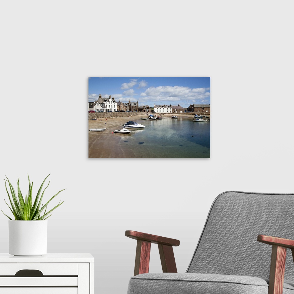 A modern room featuring The Harbour at Stonehaven, Aberdeenshire, Scotland, UK