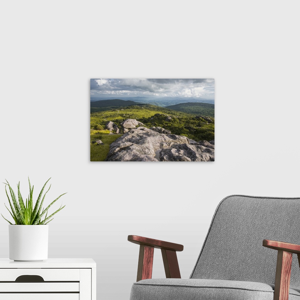 A modern room featuring View of Appalachian Mountains from Grayson Highlands, Virginia, United States of America, North A...