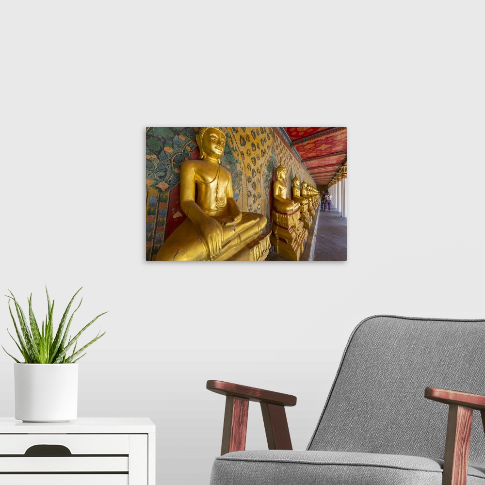 A modern room featuring Wat Arun, Bangkok, Thailand, Southeast Asia