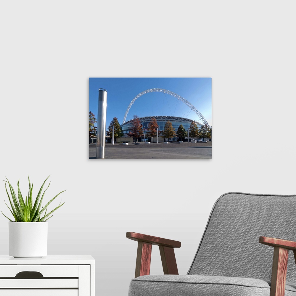 A modern room featuring Wembley Stadium 2010, London, England, United Kingdom, Europe