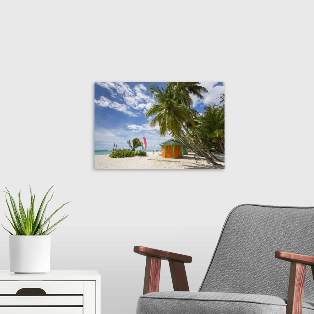 A modern room featuring Worthing Beach, Christ Church, Barbados, West Indies, Caribbean, Central America