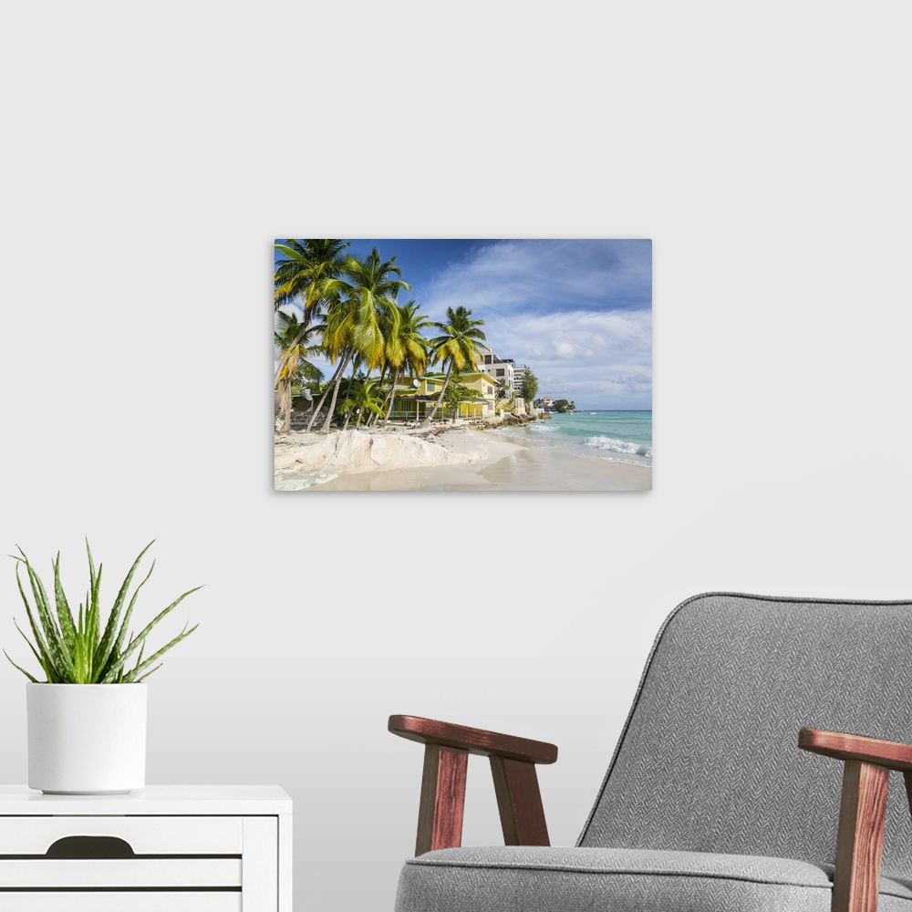 A modern room featuring Worthing Beach, Worthing, Christ Church, Barbados, West Indies, Caribbean, Central America