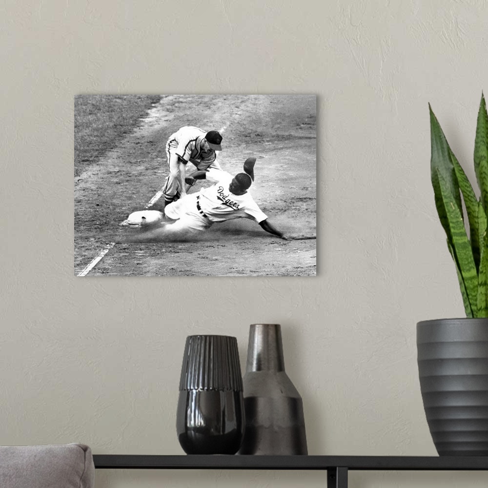 Brooklyn Dodgers Jackie Robinson Portrait Sports Print Art 11x17