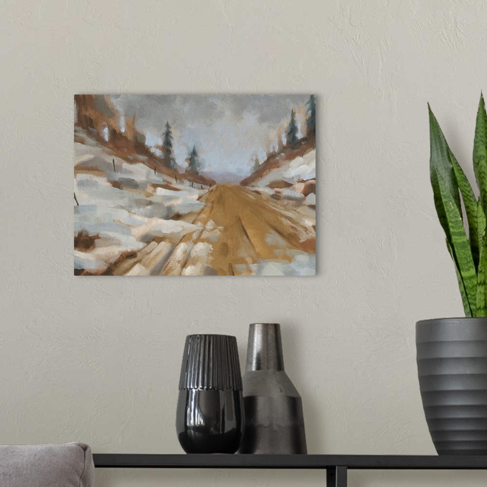 A modern room featuring Snowscape I