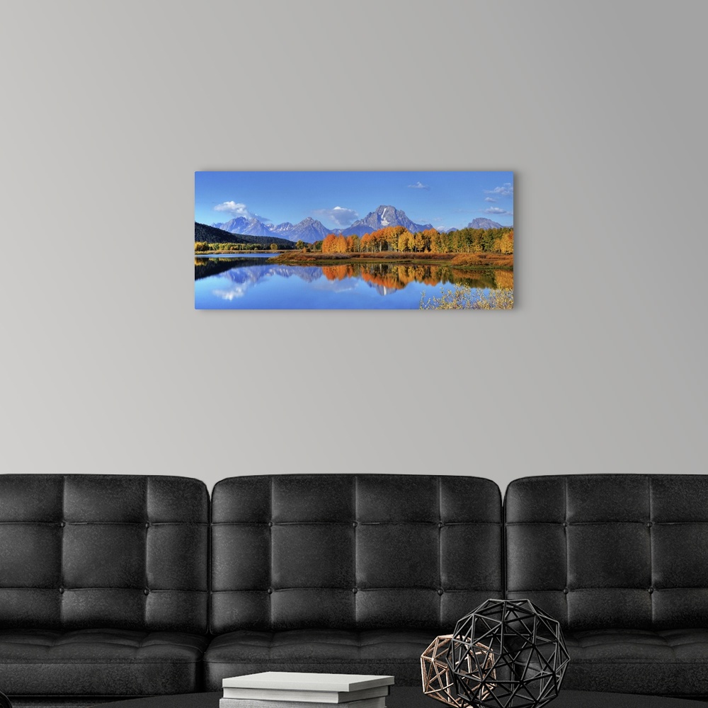 A modern room featuring Photo taken during FALL at Grand Teton National Park.