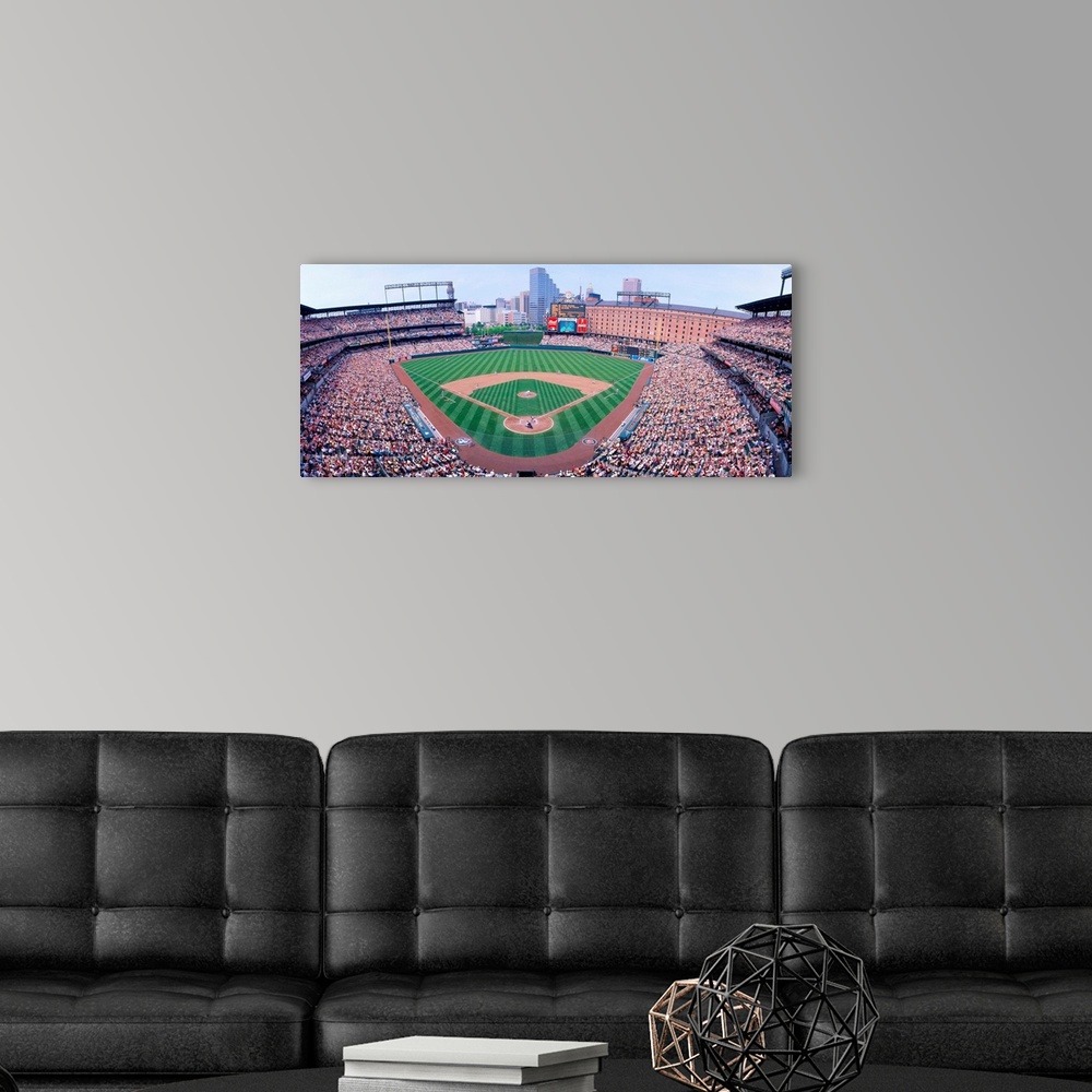 A modern room featuring Camden Yard Stadium, Baltimore, Orioles v. Rangers, Maryland