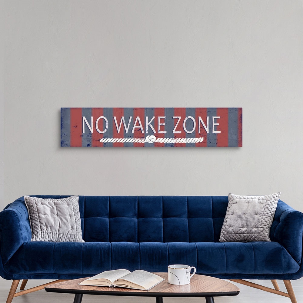 A modern room featuring No Wake Zone